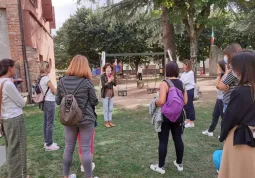 Un momento del laboratorio